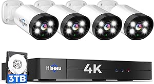 Hiseeu 4K Wired Security Camera System 8CH with 3TB HDD Review