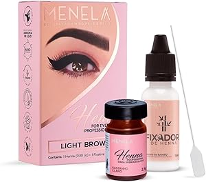 MENELA Eyebrow Henna Tint Kit Light Brown