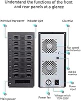 IO CREST SY-ENC50119 USB 3.0 8-Bay SATA Hard Drive Enclosure — image 8