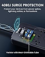 PLUGTUL Surge Protector Power Strip 10FT 12 Outlets USB-C 20W — image 4