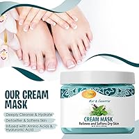 SPA REDI Body and Foot Cream Mask, Mint & Eucalyptus, 16oz — image 8