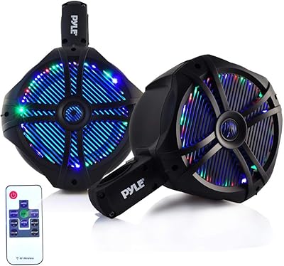 Pyle PLMRWB65LEB Marine Wakeboard Tower Speakers