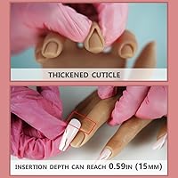 Tiebeauty Silicone Practice Hand for Acrylic Nails - Left Hand with Stand — image 2
