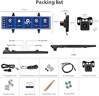 Podofo RM Front & Rear Mirror Dash Cam 11.26 Inch — image 7