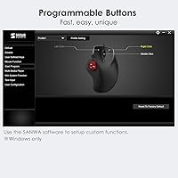 SANWA Bluetooth Wireless Ergonomic Trackball Mouse — image 5