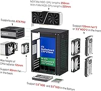 JOYJOM Micro ATX MATX ITX Desktop Computer Case — image 2