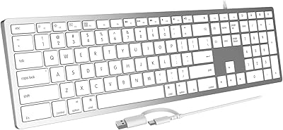 Acebaff CK140U Wired Keyboard for Mac