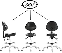 Nazalus Saddle Stool Chair with Footrest — image 5