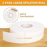 Vumdua 2PCS Non-woven Wax Strip Roll for Body and Facial Hair Removal — image 2