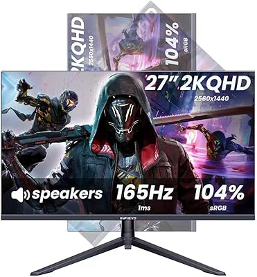 INFIEVO 27-inch QHD 1440P Gaming Monitor 165Hz