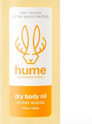 HUME SUPERNATURAL Dry Body Oil Spray Amber Woods 4oz