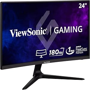 ViewSonic VX2418C 24-inch 1080p Curved Gaming Monitor