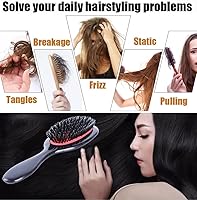 Morsafe Boar Bristle Paddle Detangling Hair Brush — image 4