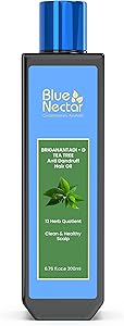 Blue Nectar Anti Dandruff Hair Oil with Neem & Tea Tree, 6.76oz Review
