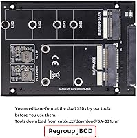 ChenYang MSATA & M.2 NGFF SATA to 2.5″ SATA JBOD Enclosure Adapter — image 3
