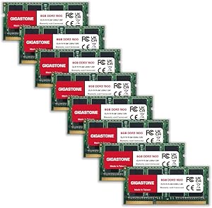 Gigastone 64GB DDR3L RAM Kit (8x8GB) 1600MHz SODIMM Review