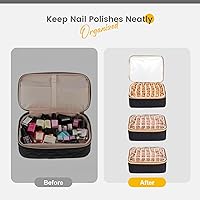 Hautton Nail Polish Organizer with 3 Drawers, Holds 126 Bottles — image 8