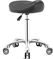 Nolasalon Saddle Stool Chair with Wheels — image 1
