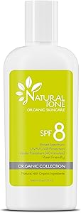 Natural Tone Organic Skincare SPF8 Mineral Sunscreen 6oz Review
