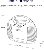 HANNLOMAX HX-327CD Portable CD Player with AM/FM Radio — image 6