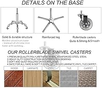 Kaleurrier Swivel Stool Chair with Back Rest (Grey) — image 7