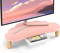 AFOOYO Cloud-Shaped Monitor Stand Riser with Drawer — image 1
