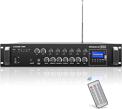 Sound Town STCA360-6Z 360W 6-Zone Commercial Power Amplifier