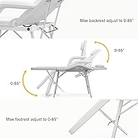 Paddie Portable Tattoo Chair with Storage Bag, White — image 4