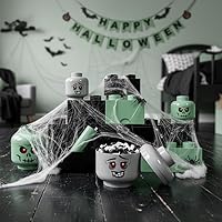 LEGO Iconic Storage Head Large, Green Skeleton — image 8