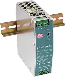 MEAN WELL EDR-120-24 DIN Rail Power Supply 24V 5A 120W