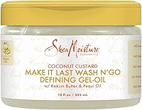SheaMoisture Coconut Custard Make It Last Wash N Go Defining Gel Oil 12oz — image 1