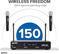 Gemini UHF-02M-S34 Wireless Microphone System — image 4