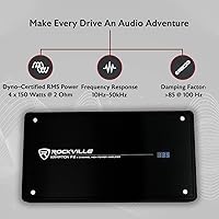 Rockville KRYPTON F2 3200W 4-Channel Car Amplifier — image 2