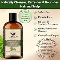 Natural Escapes Peppermint, Tea Tree & Rosemary Hair Growth Shampoo 16 oz — image 7