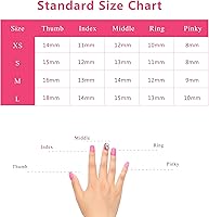 LOVFUL Press on Nails with Lovkashi Flower Design | Square 1.0 in | H65-L — image 5