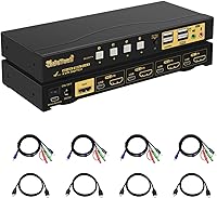 JideTech 4-Port HDMI KVM Switch 4K@60Hz — image 1