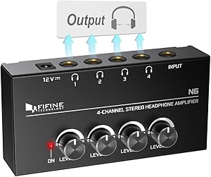 Fifine Headphone Amplifier N6