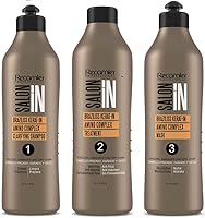 Recamier SalonIn Braziliss Kerat-in Amino Kit Complex Frizzed Damaged & Dry Hair 33.8oz x3 — image 1