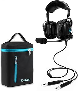 AIRVOICE Aviation Headset with Passive Noise Cancellation Review