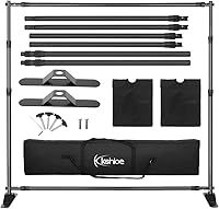 Kshioe 10x8 ft Backdrop Banner Stand Adjustable — image 6