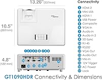Optoma GT1090HDR Short Throw Laser Projector — image 7