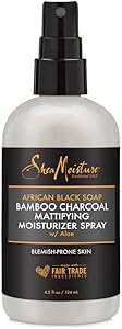 SheaMoisture African Black Soap Bamboo Charcoal Mattifying Moisturizer Spray 4oz Review