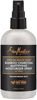 SheaMoisture African Black Soap Bamboo Charcoal Mattifying Moisturizer Spray 4oz