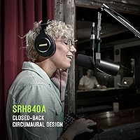 Shure SRH840A Professional Over-Ear Wired Studio Headphones — image 4