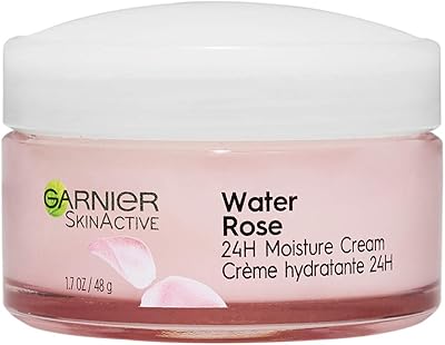 Garnier 24H Moisture Cream with Rose Water and Hyaluronic Acid, 1.7oz