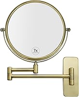 GURUN 8-Inch Double-Sided Wall Mount Makeup Mirror with 7X Magnification — image 1
