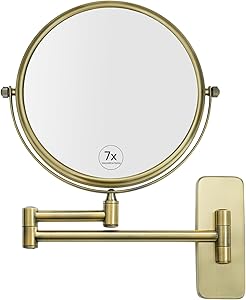GURUN 8-Inch Double-Sided Wall Mount Makeup Mirror with 7X Magnification Review