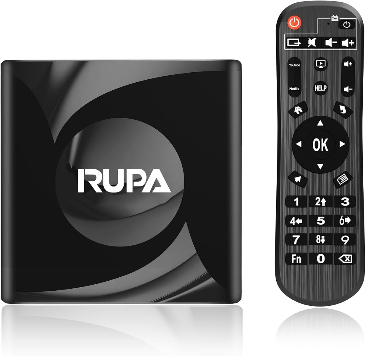 Boîtier TV Android 13 RUPA - 8K, WiFi 6, 2 Go RAM, 16 Go ROM, Processeur Quad Core - 5