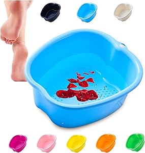 AWEIR Large Plastic Foot Soaking Tub with Built-In Massager, Blue Review