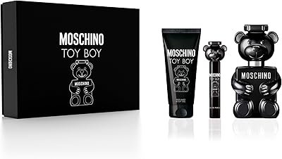 Moschino Toy Boy Men's Perfume Gift Set 3.4oz EDP Spray + Shower Gel + Mini Travel Spray